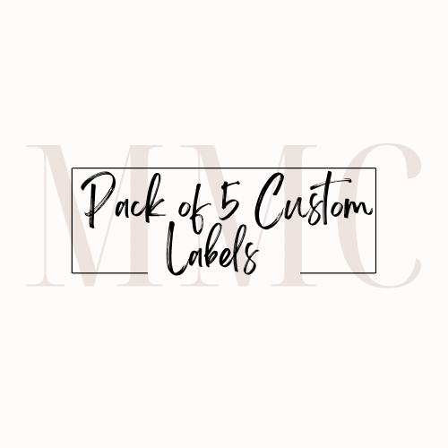 Pack of 5 Custom Labels