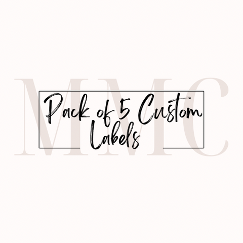 Pack of 5 Custom Labels