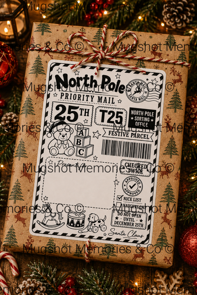 🎄 Personalised Christmas North Pole Gift Labels 🎅