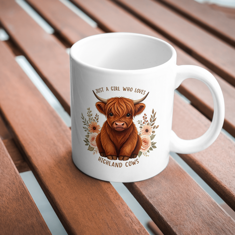 Just A Girl Who Likes Highland Cow Mug
