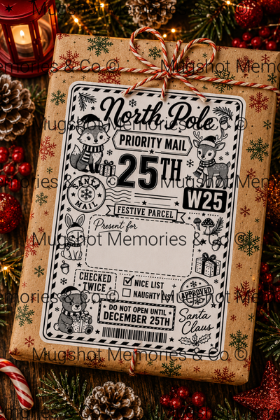 🎄 Personalised Christmas North Pole Gift Labels 🎅
