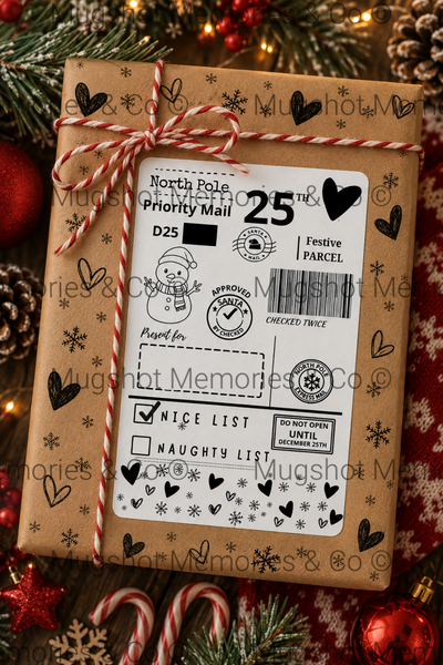 🎄 Personalised Christmas North Pole Gift Labels 🎅