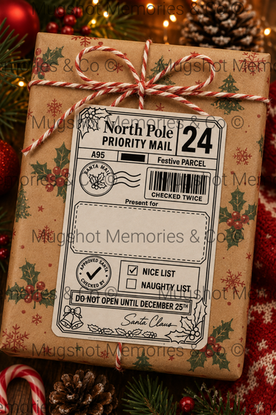 🎄 Personalised Christmas North Pole Gift Labels 🎅