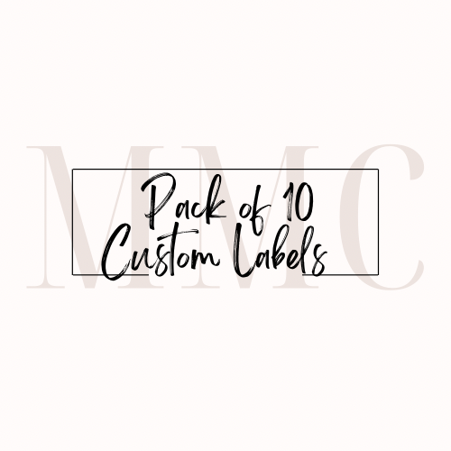 Pack of 10 Custom Labels