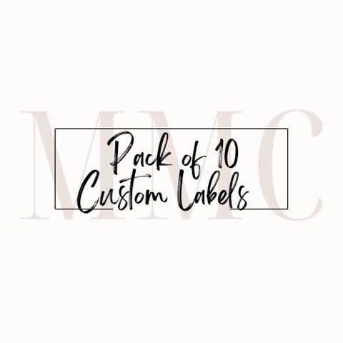 Pack of 10 Custom Labels
