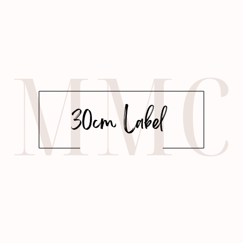 30cm Custom Label