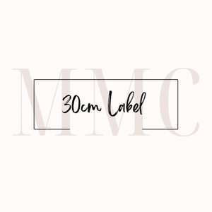 30cm Custom Label