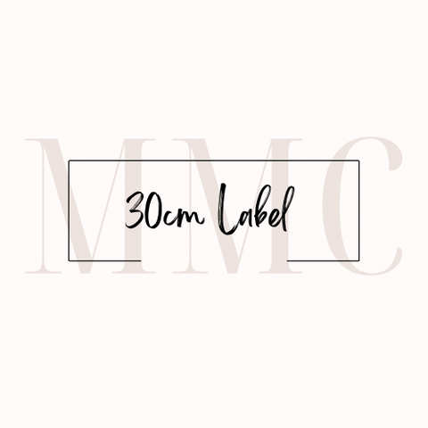 30cm Custom Label
