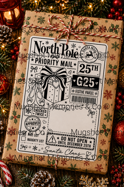🎄 Personalised Christmas North Pole Gift Labels 🎅