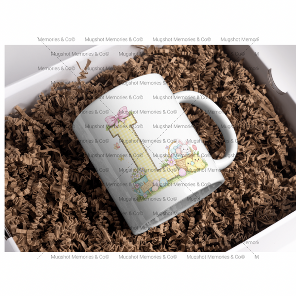 Easter Initial Mug