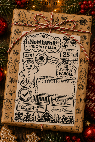 🎄 Personalised Christmas North Pole Gift Labels 🎅