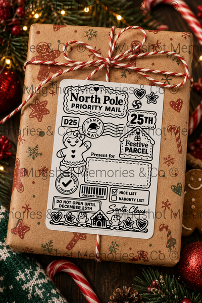 🎄 Personalised Christmas North Pole Gift Labels 🎅