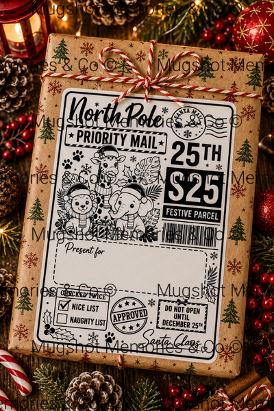 🎄 Personalised Christmas North Pole Gift Labels 🎅