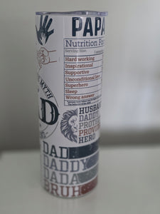 Fathers Day Dad Tumbler
