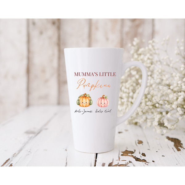 Personalised 17oz Latte Mug – Little Pumpkins