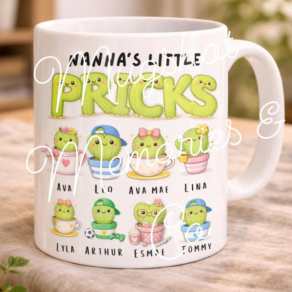 🌵 Little Pricks Personalised Mug 🌵