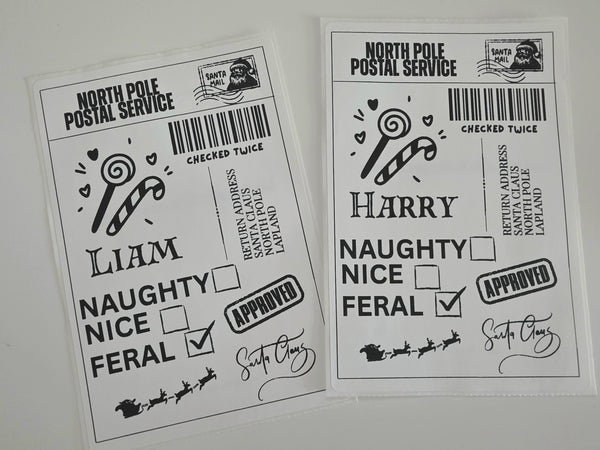 Christmas Postal Labels