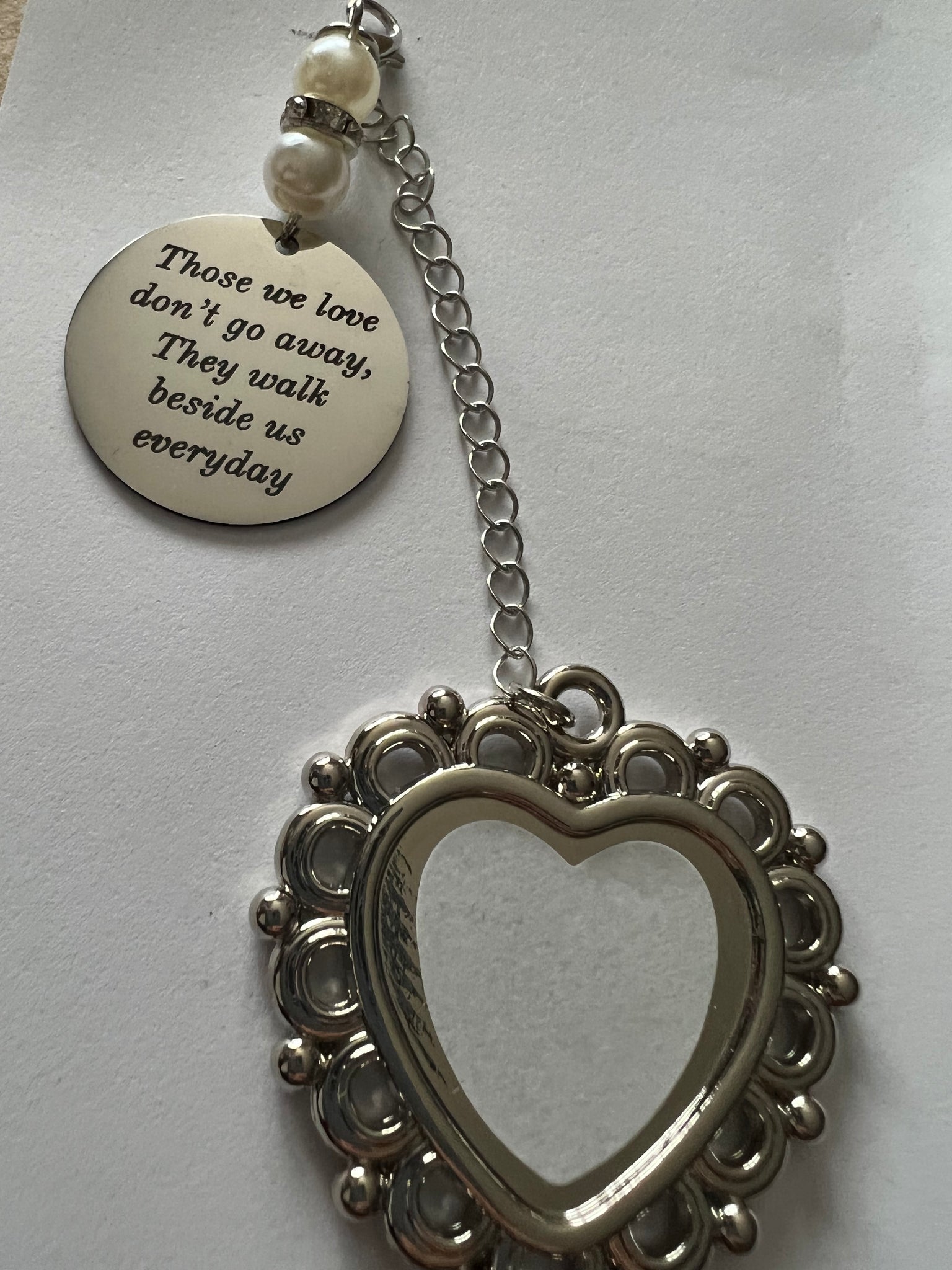 Memorial Photo Chain Charm