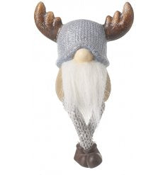 SITTING GONK WITH ANTLERS 20cm